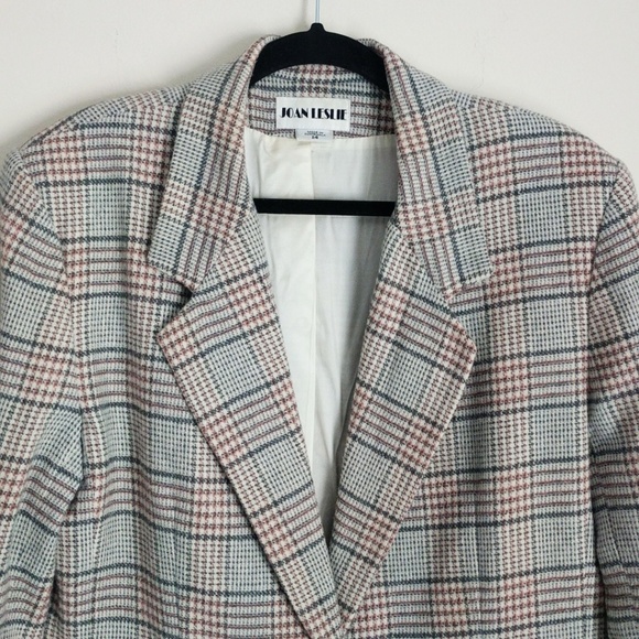 Joan Leslie Light Gray Houndstooth Blazer (EUC) - Picture 5 of 8